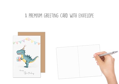 Premium Birthday Card with Envelope - Celebrate in Style, 4.6x6.7 Inches