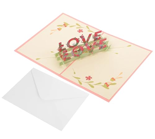 3D Pink Love Pop-Up Card for Valentine's Day & Mother's Day