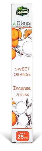 Bless International Sweet Orange Incense Sticks - 100% Natural, Handmade