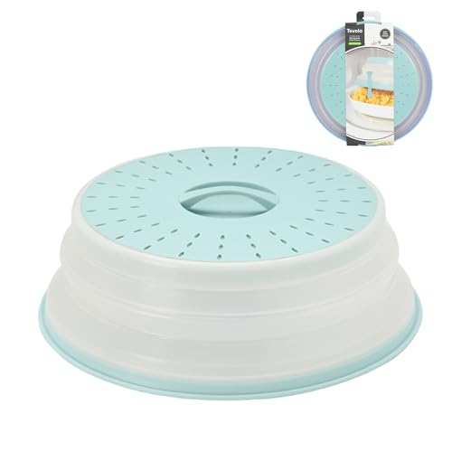 Tovolo Collapsible Microwave Splatter Cover 10.5 Inch Medium Blue Haze