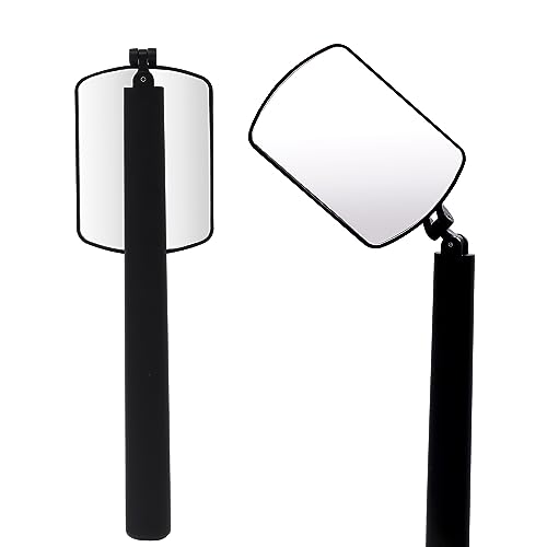 Large Square Lash Mirror for Eyelash Extensions, 260° Rotating Portable Eye Check Tool