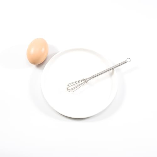 6-Inch Stainless Steel Mini Whisk - Hand Egg Mixer for Baking