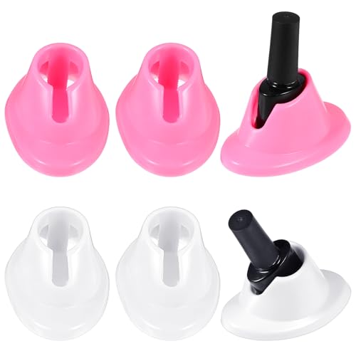 YUXIANLB Soft Rubber Nail Polish Bottle Holder Spill-Proof Stand