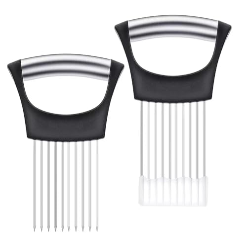 JCNART Large Stainless Steel Onion Slicer & Vegetable Holder