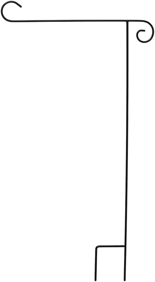 Briarwood Lane Wrought Iron Garden Flag Stand - 40" Height for Outdoor Decor