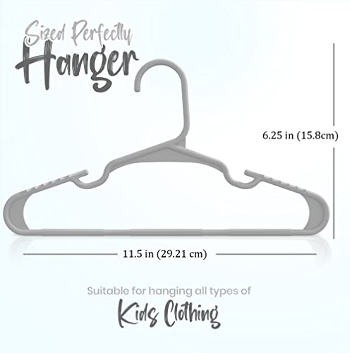 Utopia Home Kids Hangers - 60 Pack Gray 11.5 Inch Nonslip Design