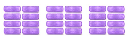 Bexter Self Grip Hair Rollers - Heatless Small Plastic Curlers 24 Pack