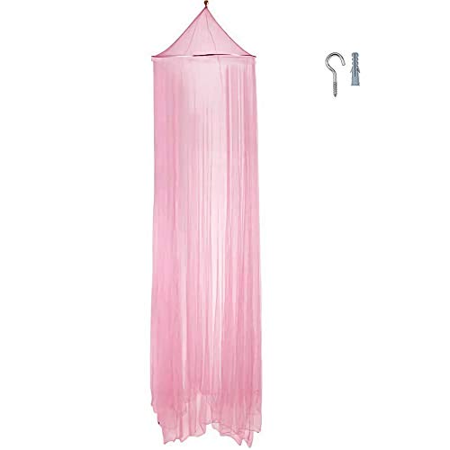 Pink Bed Canopy Mosquito Net 23.6" x 23.6" - No Opening Design for Kids & Camping