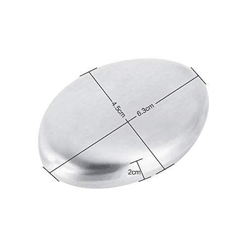 Haofy Stainless Steel Odor Remover Bar for Garlic, Onion, Fish Smell, Kitchen & Hand Use