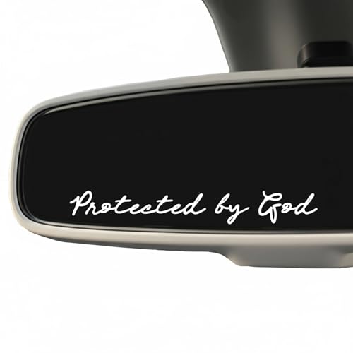 Protected by God Christian Vinyl Decal 4 Inch Inspirational Bible Verse Sticker