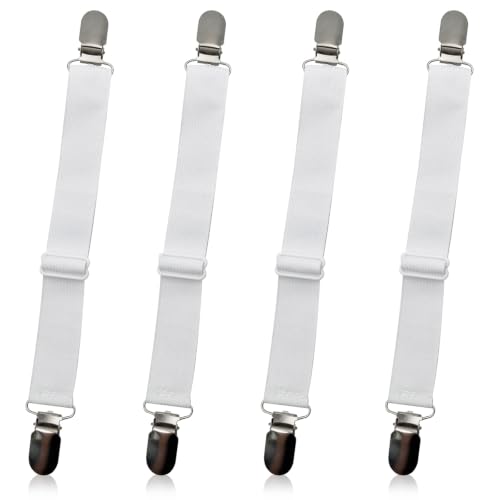 Adjustable Bed Sheet Straps - 4-Pack Non-Slip Holders for All Sizes