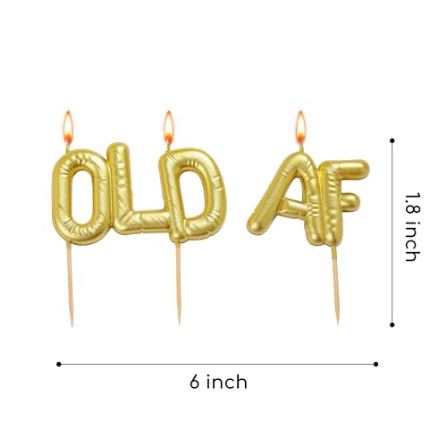Old AF Birthday Candle - Comedic Long-Burning Cake Decoration