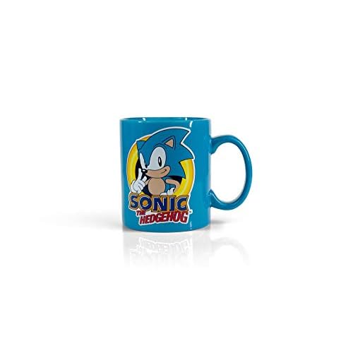 Sonic The Hedgehog Blue 16oz Ceramic Coffee Mug