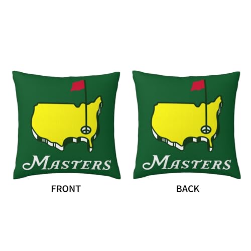 YISPA Golf 3 Decorative Throw Pillow Cover, Soft Plush 18x18 Inch Square