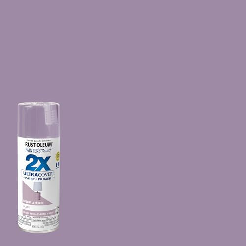 Rust-Oleum Painter's Touch 2X Gloss Spray Paint - Dreamy Lavender, Durable for Indoor & Outdoor Use