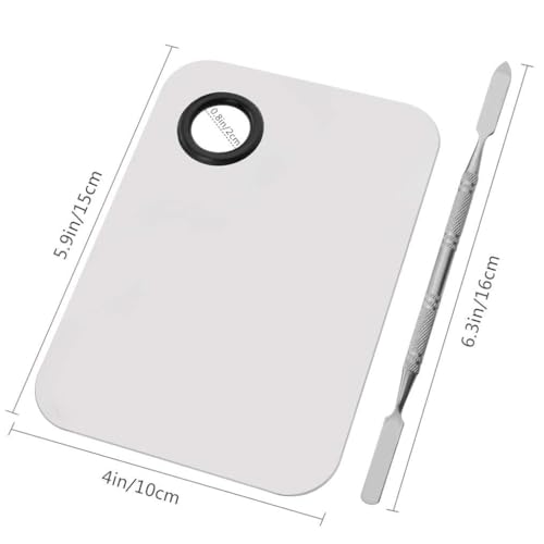 Sinen Stainless Steel Makeup Palette with Spatula for Cosmetic Blending