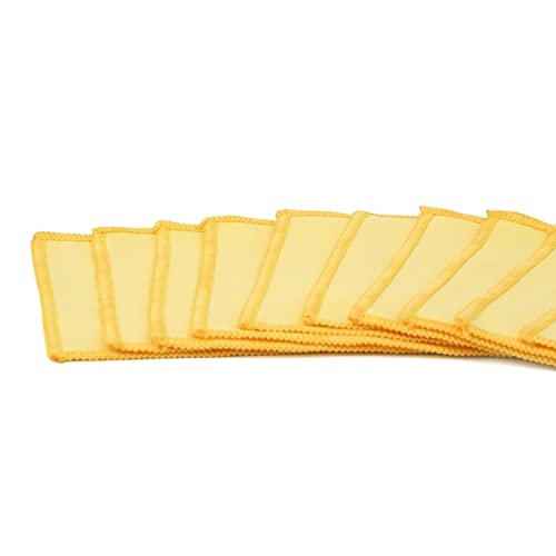 Kiddison Montessori Polishing Cloths - 4.5" Yellow, 10-Pack