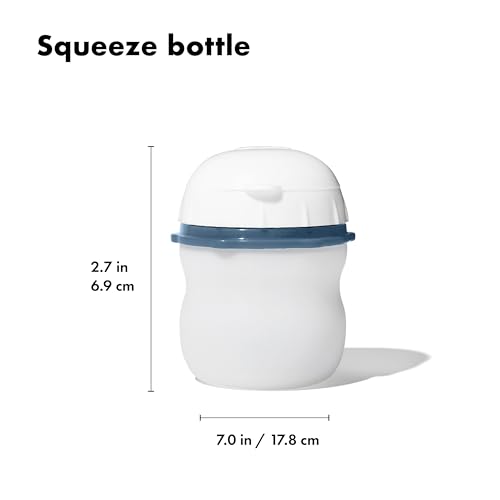 OXO Good Grips Silicone Squeeze Bottle 2-Pack - 2.3oz, Ocean Blue