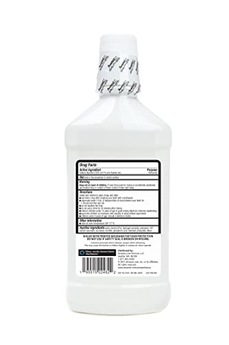 Amazon Basics Whitening Anticavity Mouthwash, Fresh Mint, 16 Fl Oz