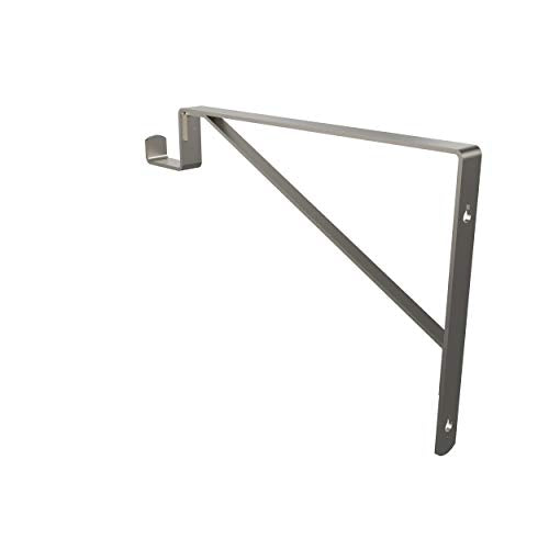 ClosetMaid SuiteSymphony Closet Bracket for Center Rod and Shelf Support, Add On Accessory, Satin Nickel