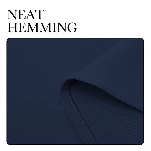 NICETOWN Navy Blue Blackout Curtain Panel - 55" x 86" Room Darkening Drapery