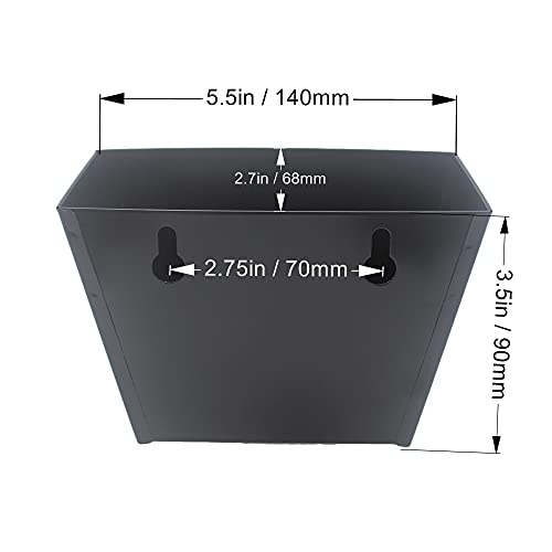 HAIICEN Black Wall Mounted Stainless Steel Bottle Cap Catcher 5" - Holds 75+ Caps