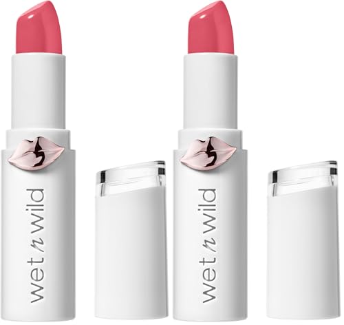 wet n wild Mega Last High-Shine Lipstick, Pinky Ring, 2-Pack