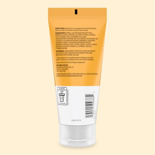 Amazon Essentials Exfoliating Apricot Face Scrub, 6 fl oz