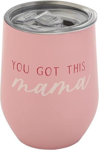 Pearhead You Got This Mama Stainless Steel Wine Tumbler, 12oz (Pack of 6)