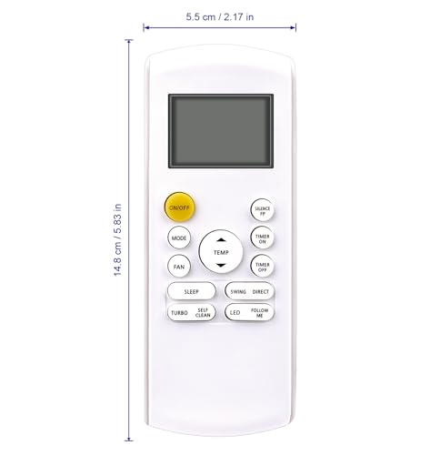 AULCMEET RG57A6/BGEFU1 AC Remote Control for Senviller Mini Split