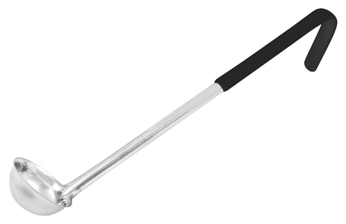 Winco 8 oz Stainless Steel Ladle with Color-Coded Handle