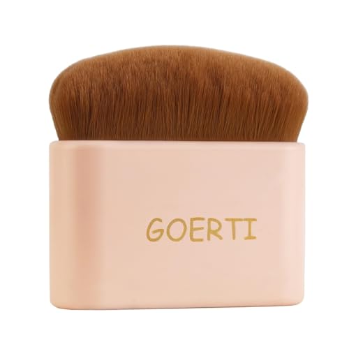 GOERTI Big Body Self Tanning Kabuki Brush for Flawless Sunless Tan