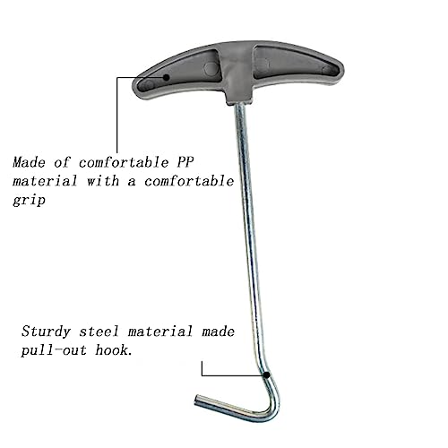3 Pcs Outdoor Tent Peg Puller Extractor with Plastic Handles, Portable Tool for Camping and Other Outdoor Activities.
