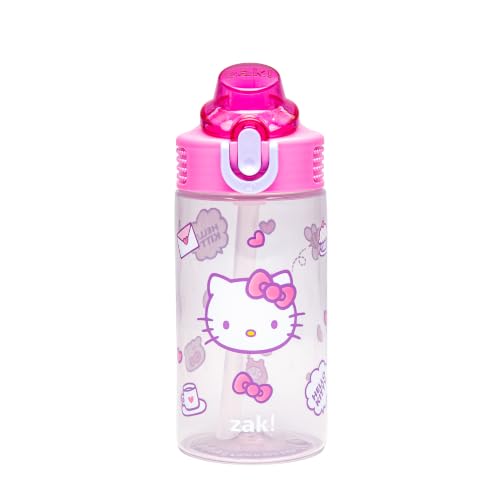Hello Kitty Kids Water Bottle 16oz - Leak-Proof Straw Design