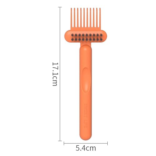 GANPUB Hair Brush Cleaner Tool - Mini Orange Comb Cleaning Brush
