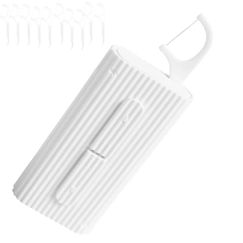 Berocia Portable Automatic Dental Floss Dispenser Case with 10 Flosser Sticks