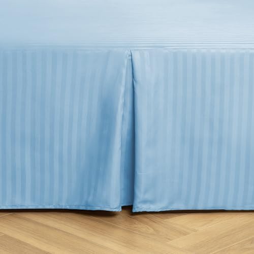 HENGWEITEXT Queen Size Pleated Bed Skirt with Split Corners