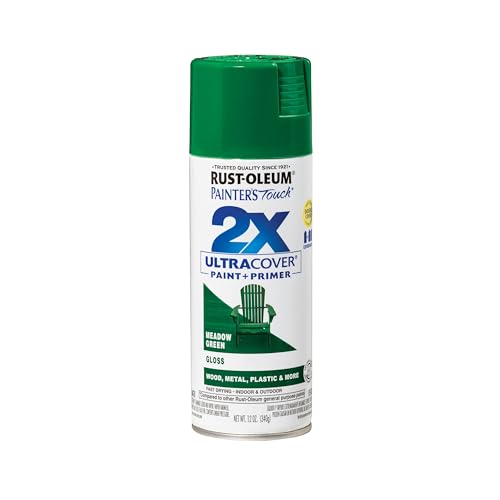 Rust-Oleum Painter's Touch 2X Ultra Cover Spray Paint Gloss Meadow Green 12oz