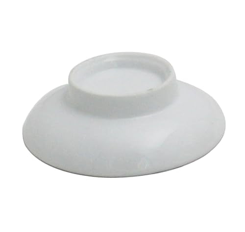 Round Ceramic Soap Dish - Bathroom Replacement Holder for Soap & Sponge