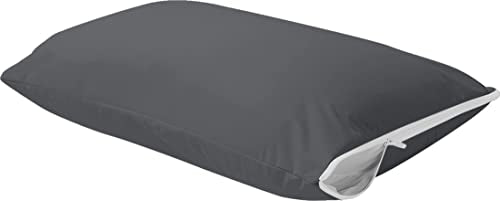 Utopia Bedding King Size Pillow Protectors Set of 2 Gray Zippered Waterproof Bed Bug Dust Mite Proof