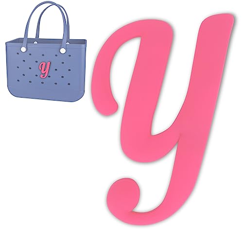Bogg Bag Charms - Pink Decorative Letter Inserts for Bogg Tote