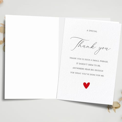 Elegant Thank You Card for Weddings, Showers & Business