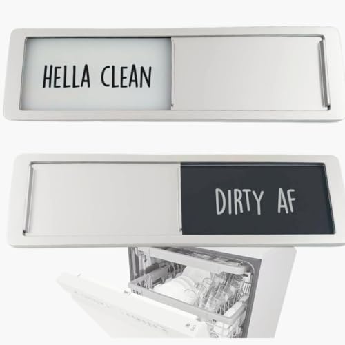 Funny Sliding Dishwasher Magnet - Clean Dirty Sign for Kitchen Decor