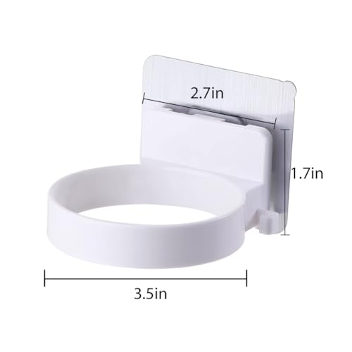 Wall-Mounted Hair Dryer Holder - Self-Adhesive Bathroom Organizer