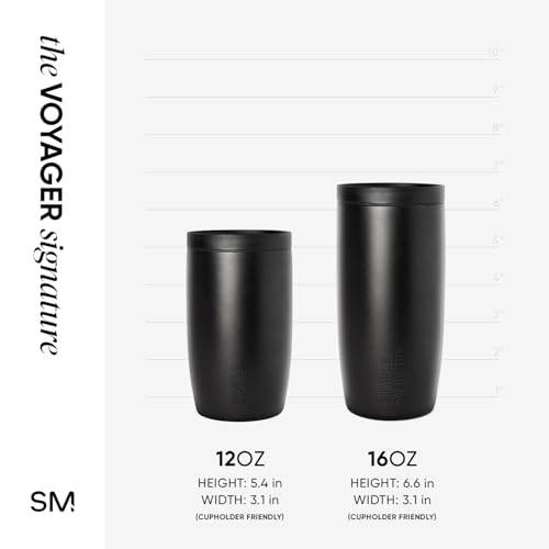Simple Modern Christmas Travel Coffee Mug with 360° Lid - Trees, 16oz, Winter Trees Variation