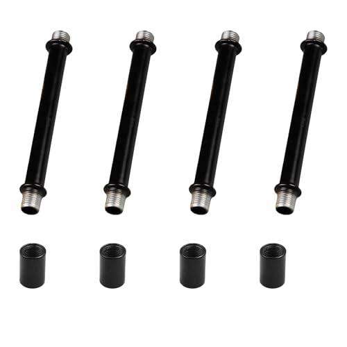 M10 Black Lamp Rod Kit - 4 Sets of 1.97" Replacement Parts