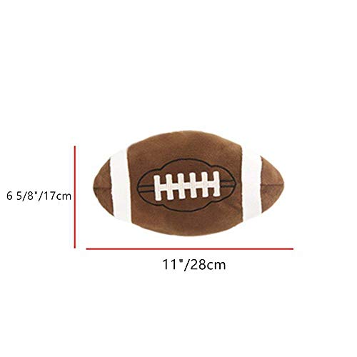 11 Inch Plush Football Pillow - Soft Microfiber Sports Toy for Kids & Fans