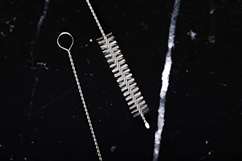 Stainless Steel Straw Cleaning Brush - 10 Inch Durable Bristle Cleaner