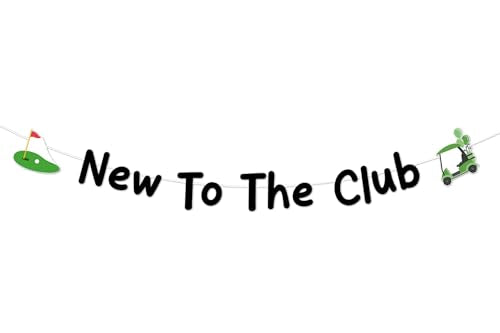 New To The Club Golf Baby Shower Banner - DIY Letter Garland