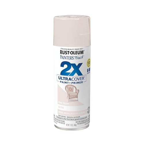 Rust-Oleum Painter's Touch 2X Ultra Cover Spray Paint, Gloss Pink Peony, 12oz